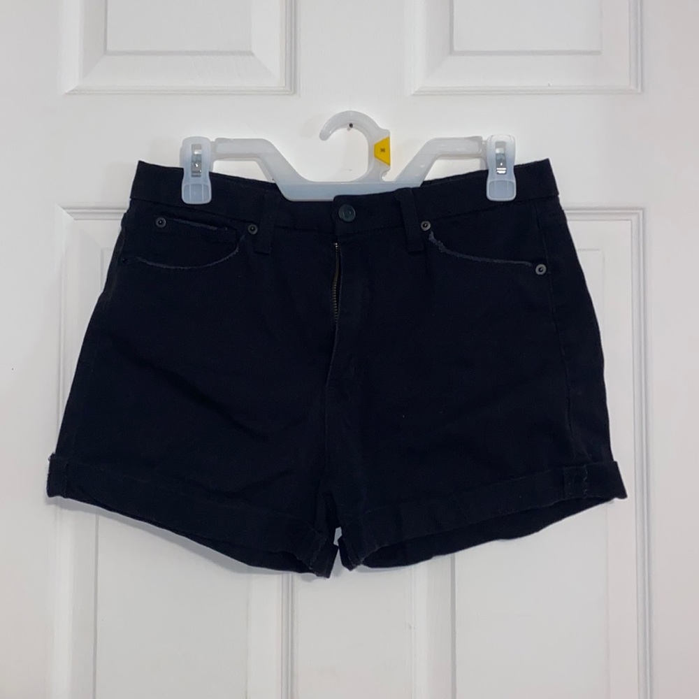 Black Jean Shorts